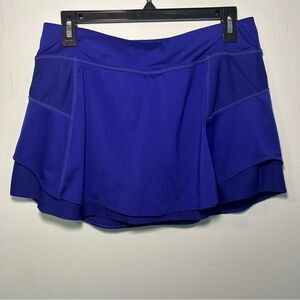Athleta Cobalt Blue Bustle Tennis Skort Size Medium